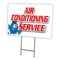 Signmission Air Conditioning Servi Yard & Stake outdoor plastic coroplast window, C-1824 Air Conditioning Servi C-1824 Air Conditioning Servi - alternate 1